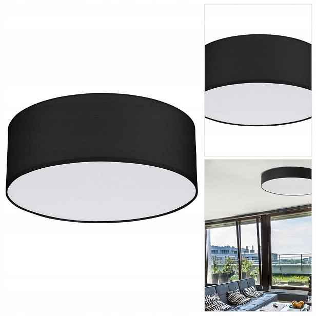 Stropní lampa Rondo černá, útulná atmosféra v předsíni Tk Lighting