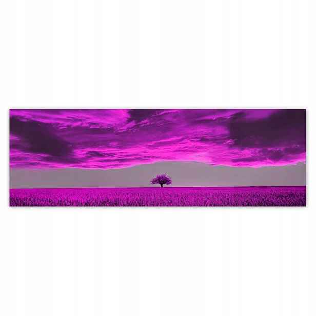 Plakáty 200x66 Fialová krajina