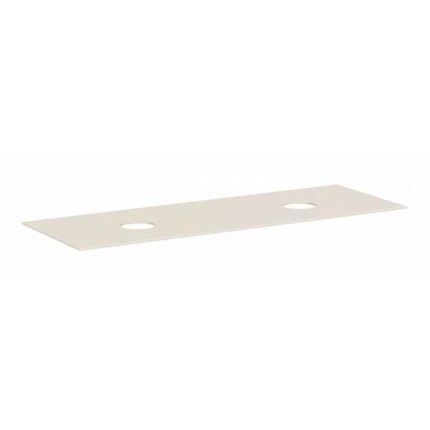 Hansgrohe Xevolos E - Deska pod umyvadlo, 157x55 cm, 2 výřezy, matná béžová 54335780
