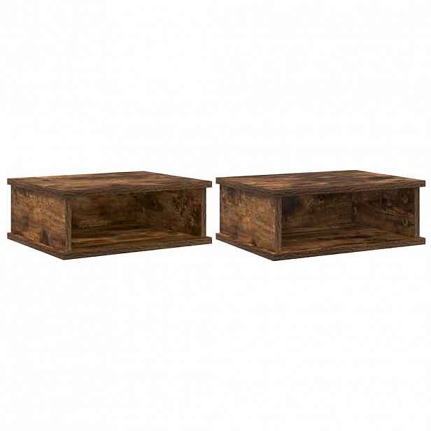 vidaXL Noční stolek 2 ks Kouřový dub 40 x 31 x 15 cm Kompozitní dřevo