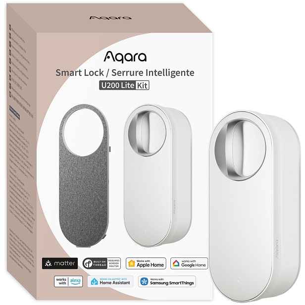 Aqara Smart Lock U200 Lite Bílý Inteligentní zámek dveří EL-D03DW