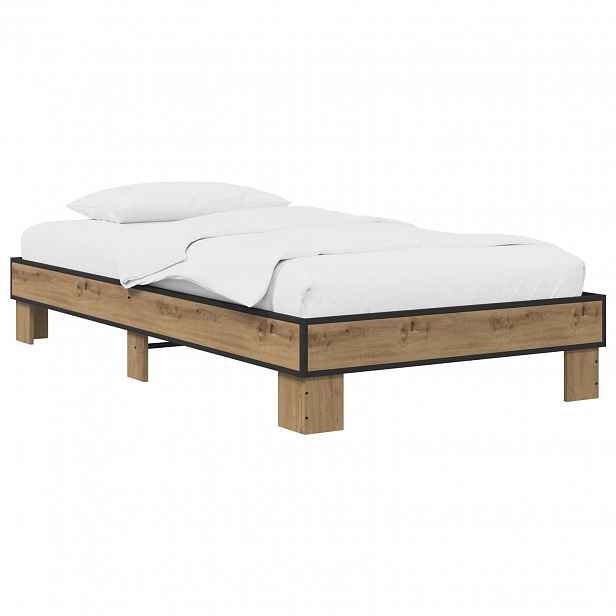 vidaXL Rám postele Dub artisan 80 x 200 cm Kompozitní dřevo