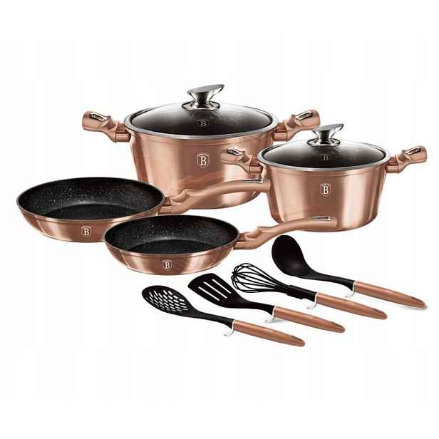 Berlinger Haus Granitové Hrnce Komplet Bh 6142 Pro Kuchyň, Indukce