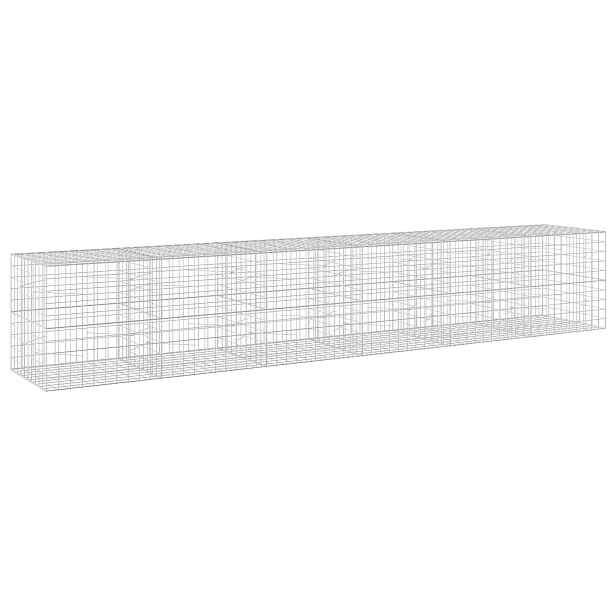 vidaXL Gabion s drátem 5 mm a síťkou 10x10 cm 600x100x100 cm