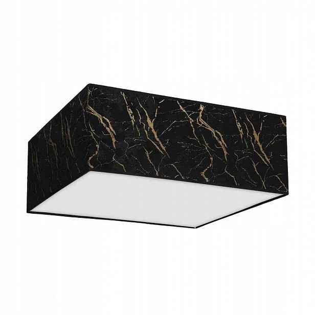Stropní svítidlo Senso Black/Gold čtverec 3xE27