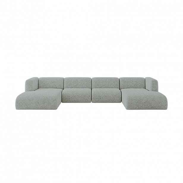ALTDECOR SEDACÍ SOUPRAVA DO U MIRA-U2 408x179x70 Zelená Velur