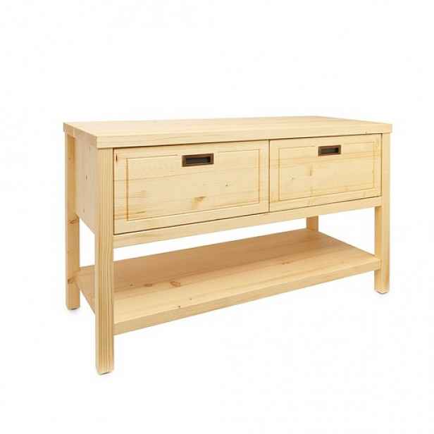 Koupelnová skříňka pod umyvadlo Naturel Dolce 120x72,5x51 cm hnědá COUNTRY120ZBUMNA