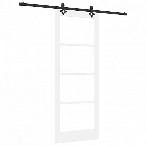 vidaXL Posuvné dveře ORKDAL 83 x 211 cm Masivní borové dřevo a sklo