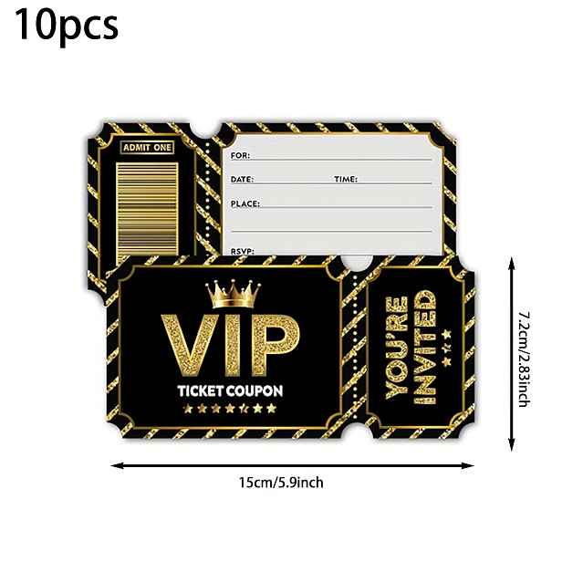 TEMU VIP pozvánek na párty pro chlapce a dívky, oboustranný design sady pozvánek na narozeninovou oslavu, speciální příležitostné karty, dekorativní
