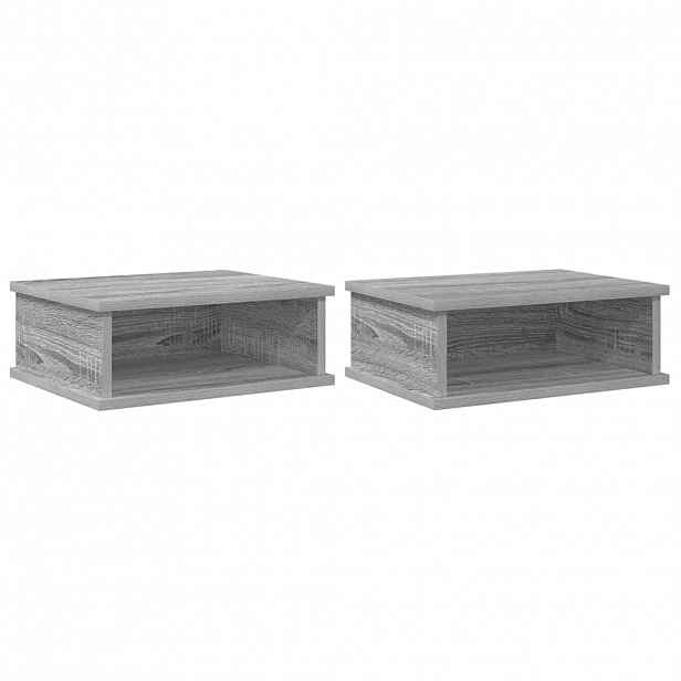 vidaXL Noční stolek 2 ks Šedá Sonoma 40 x 31 x 15 cm Kompozitní dřevo
