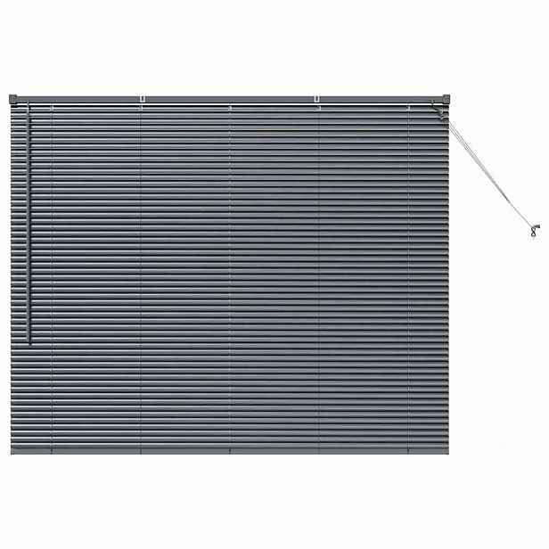 vidaXL Venet školní žaluzie Tmavě šedá 130 x 155 cm 25 mm Hliník