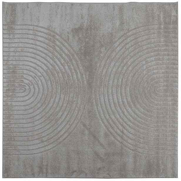 vidaXL Vnitřní koberec GALATI Šedá 120 x 120 cm Polyester