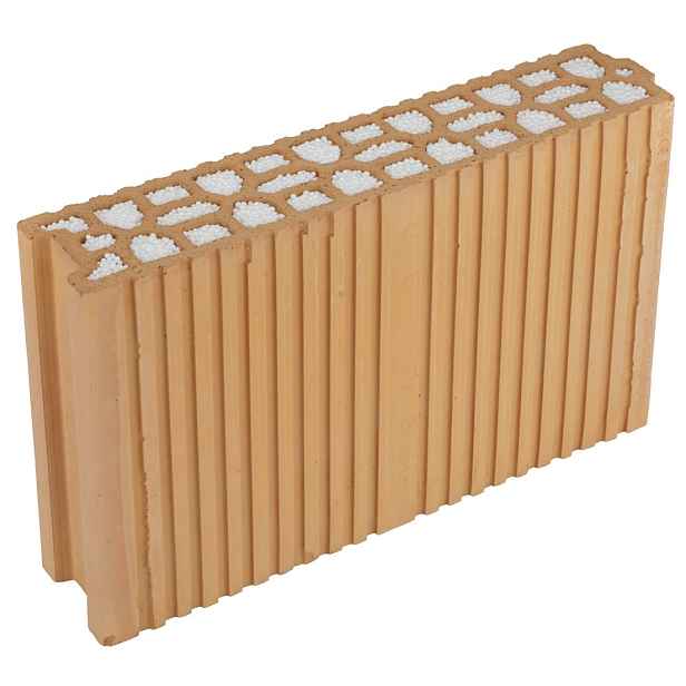 Broušená věncovka HELUZ 8/23 2in1 s tepelnou izolací 375×80×229 mm