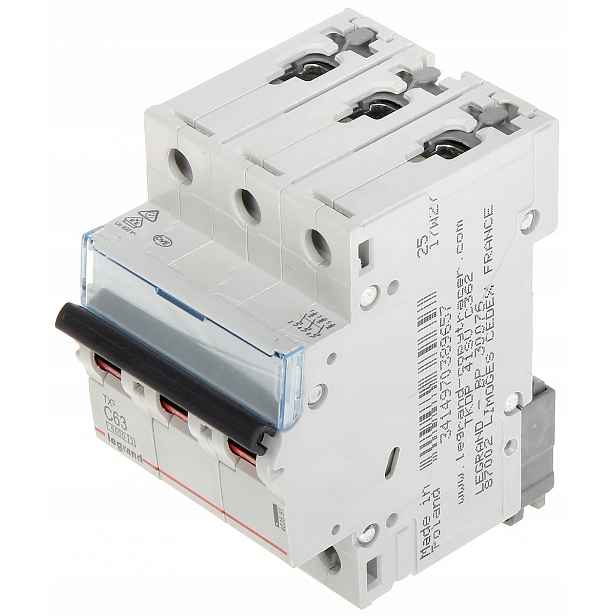 Nadproudový spínač 63A typ C Legrand 403551
