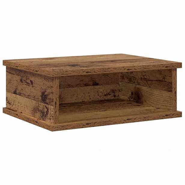 vidaXL Noční stolek Staré dřevo 40 x 31 x 15 cm Kompozitní dřevo