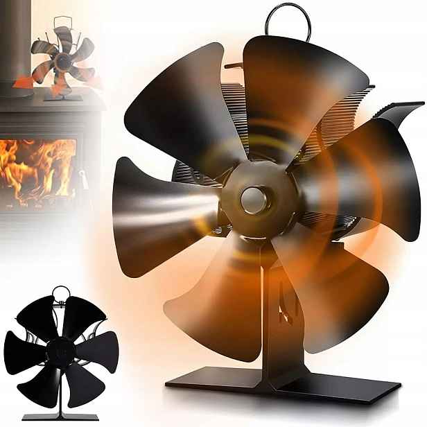 Termoelektrický Krbový Ventilátor, Teplo Napájený Turbínou
