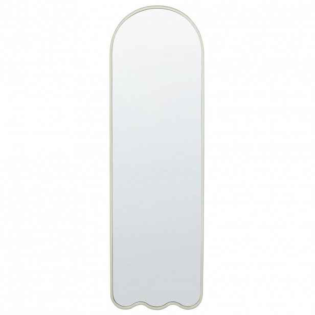 Beliani NÁSTĚNNÉ ZRCADLO Kov bílé 45/145 cm Bussy