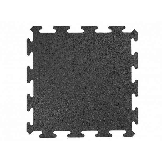 Gumová dlaždice ASLON 485 x 485 mm, puzzle, černá