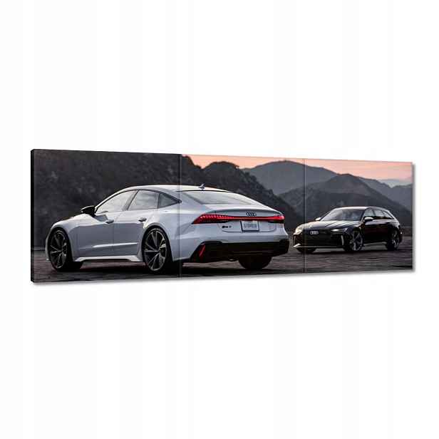 Obrazy 120x40 Bílé Audi RS7 Auto