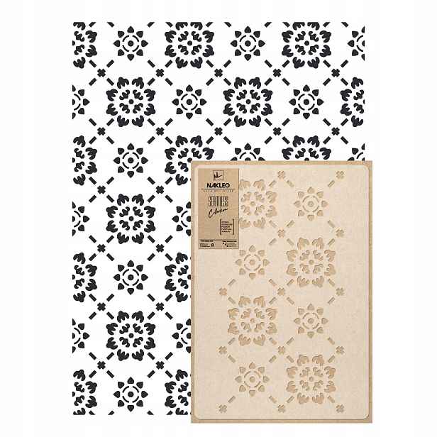 Opakovatelná malířská šablona Opakovaně Použitelný 59x95 cm Tapeta Ornament Padova