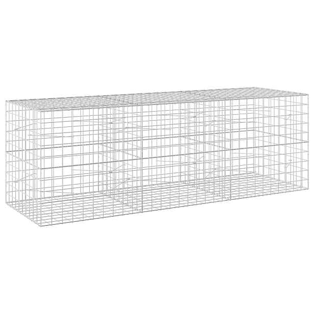 vidaXL Gabion s drátem 5 mm a síťkou 10x10 cm 300x100x100 cm