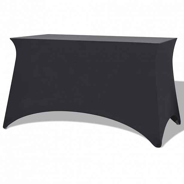 vidaXL Strečový návlek na stůl 2 ks 183x76x74 cm antracitová