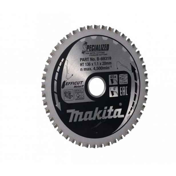 Makita - Pilový kotouč na kov 136x20 mm, 45 zubů B-69319