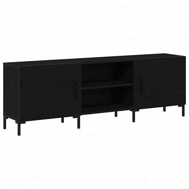 vidaXL Sestava TV skříněk 150 x 30 x 50 cm Černý dub Kompozitní dřevo