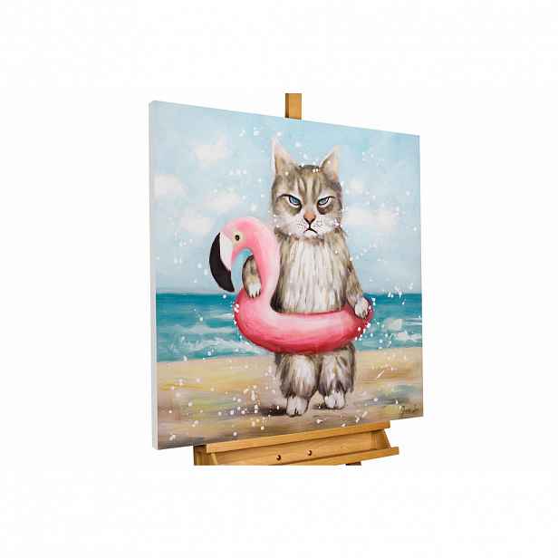 KUNSTLOFT OLEJOMALBA 80/80 cm, Moře a pláž