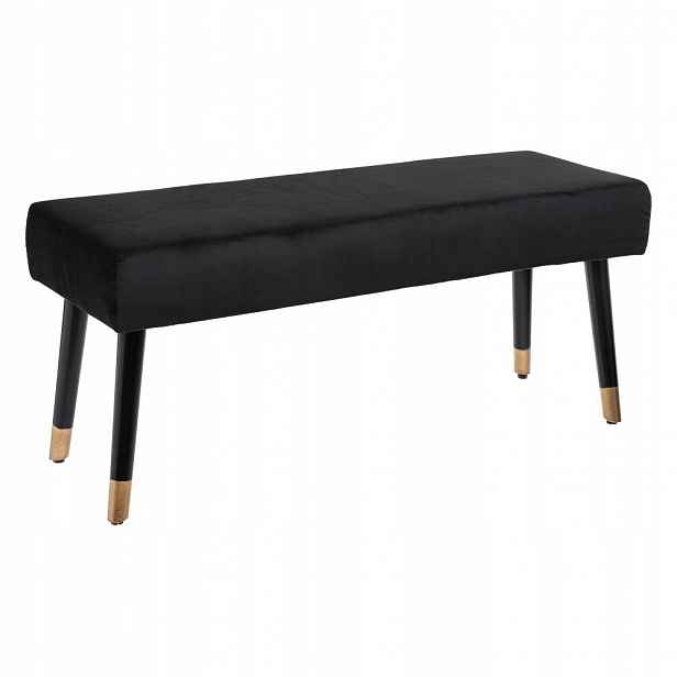 Lavička Do Obývacího Pokoje Dlouhé Sedadlo černá 100x35x45