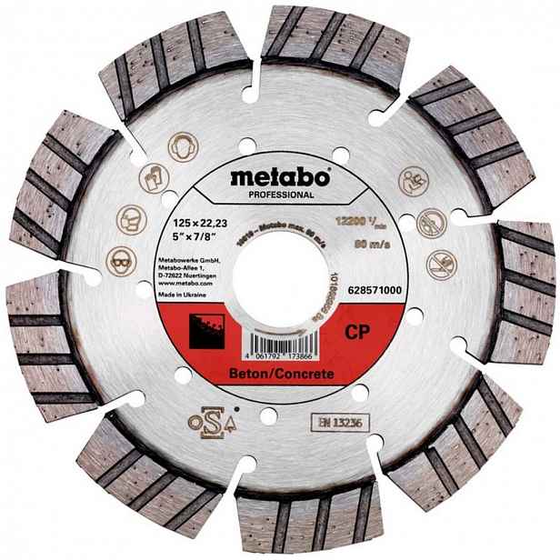 Metabo - Diamantový řezný kotouč na beton 125x22,23 mm 628571000