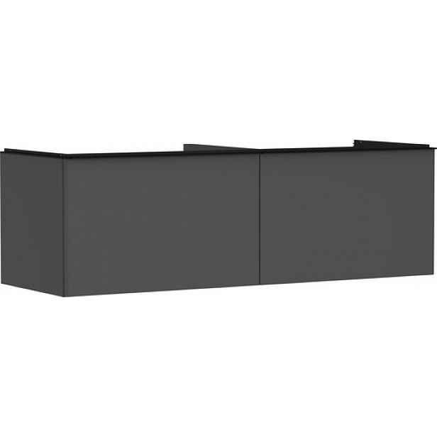 Skříňka pod umyvadlo pod desku Hansgrohe Xelu Q 156x49,5x55 cm šedá matná 54071670