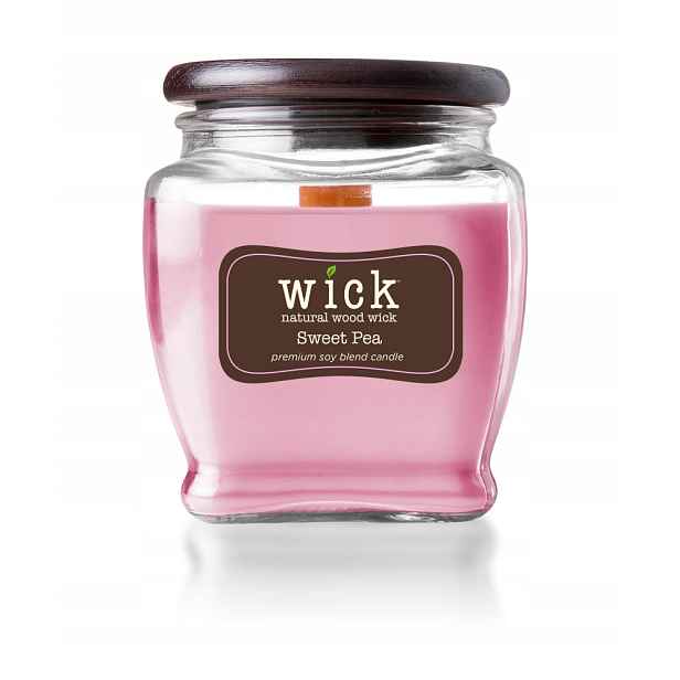 Sójová Svíčka Květinová dřevěný knot Wick 425 g