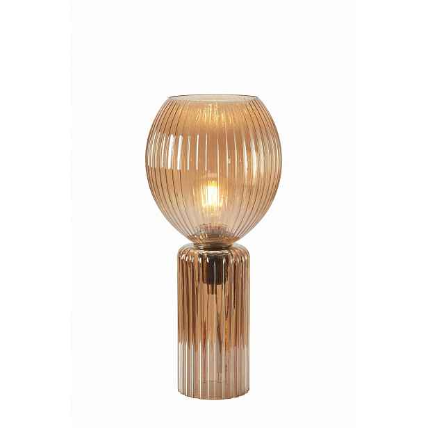 Stolní lampa ze skla v jantarové barvě 1xE27 108851 Markslojd