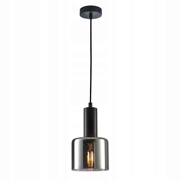 Závěsná lampa Santia černé sklo E27 1x40W Italux