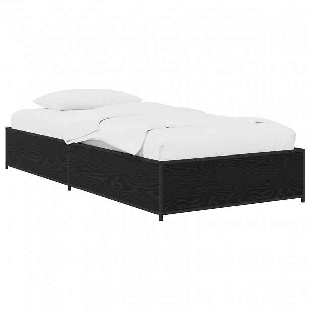 vidaXL Rám postele Černý dub 80 x 200 cm Kompozitní dřevo