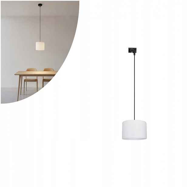 Černobílá závěsná kolejnicová lampa Tracer moderní nad stůl Tk Lighting