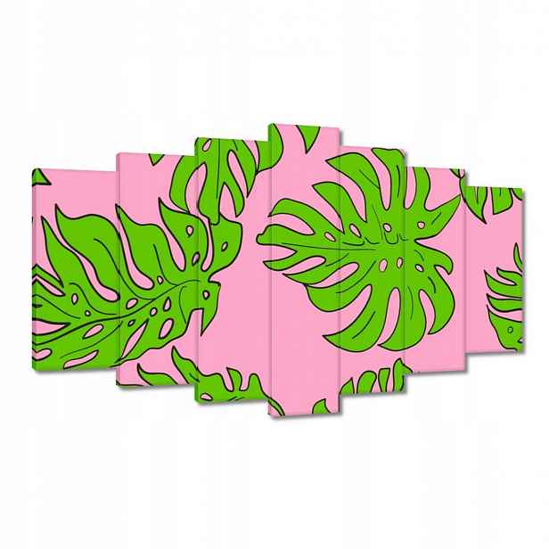 Obrazy 140x80 Monstera Zelená Růže