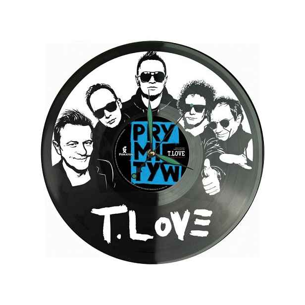 T.Love Dárek Originální dekorace do domu Hodiny z vinylové desky