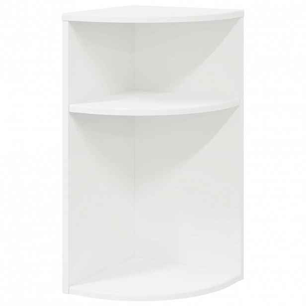 vidaXL Odkládací stolek 29,5 x 29,5 x 60 cm Kompozitní dřevo Bílá