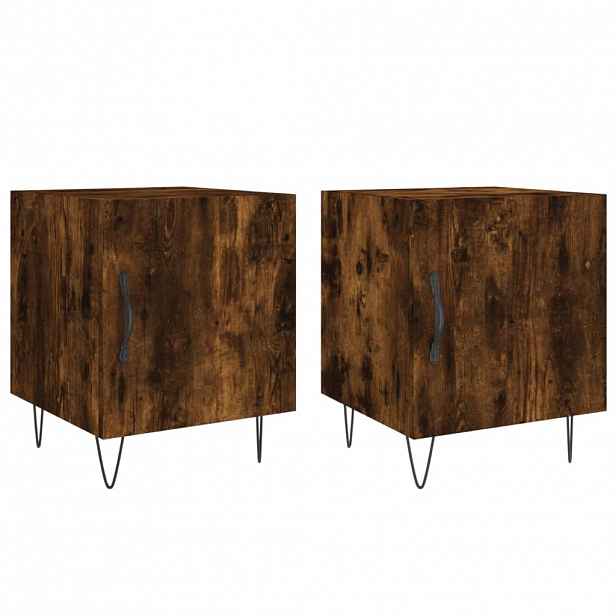 vidaXL Noční stolky 2 ks kouřový dub 40 x 40 x 50 cm kompozitní dřevo