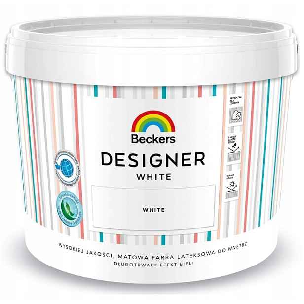 Barva Latexová Beckers Designer White 10L Bílá Do Interiérů Vnitřní
