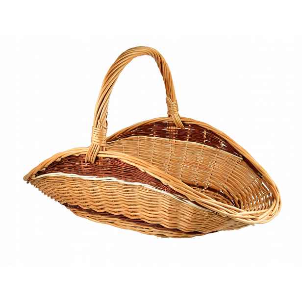 Proutěný košík na dřevo do krbu XL 68 cm
