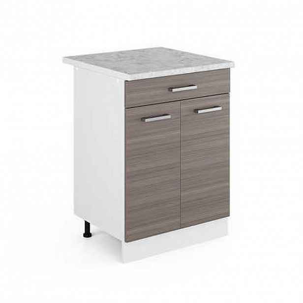 Vicco SPODNÍ SKŘÍŇKA KUCHYŇSKÉ LINKY R-Line Ušlechtilá šedá 60 cm se zásuvkou a pracovní deskou
