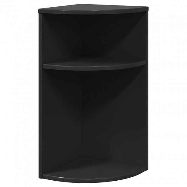 vidaXL Odkládací stolek 29,5 x 29,5 x 60 cm Kompozitní dřevo Černá