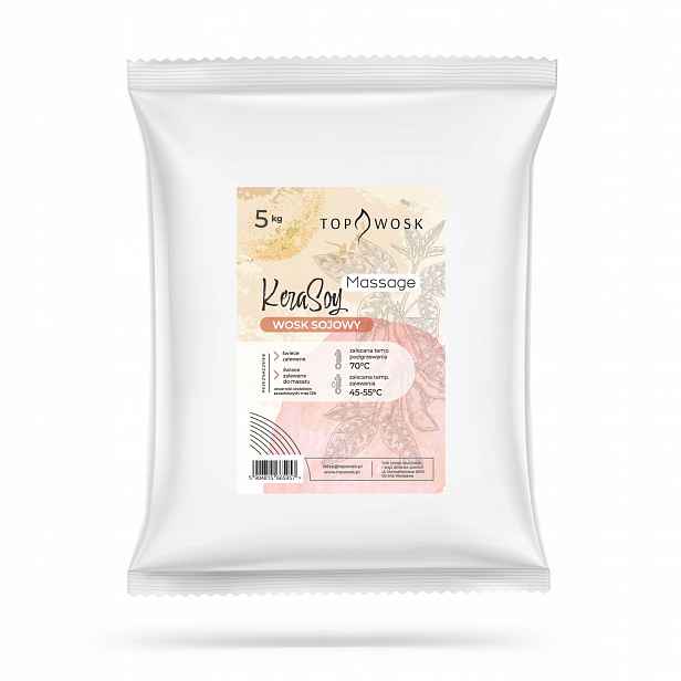 Vosk KeraSoy Message 5 kg, masážní svíčky, zalévané svíčky