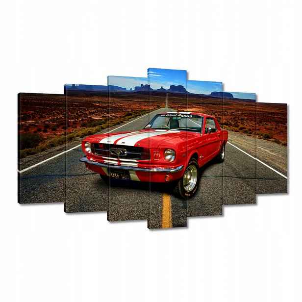 Obrazy 140x80 Červený Ford Mustang Usa