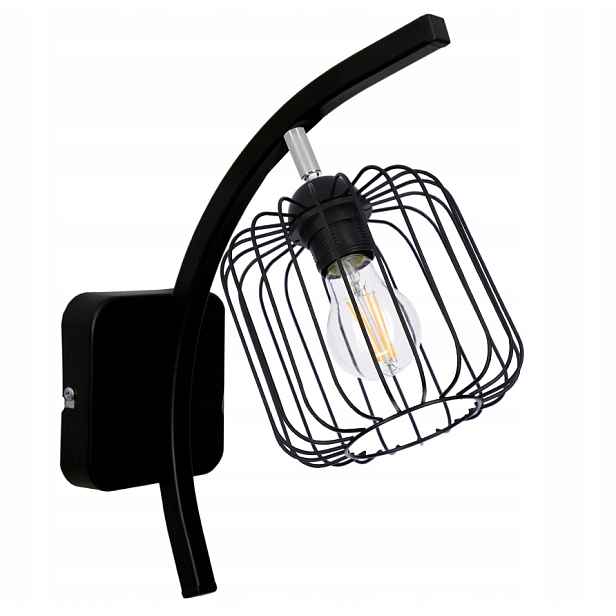 Nástěnná nástěnná lampa Ring, černá, nástěnná svítidla, loftové Led lampy
