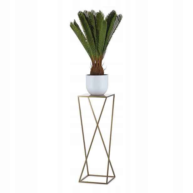 Stojící držák na květináč moderní 70 cm Zlatý stojan Loft