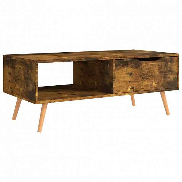 vidaXL Konferenční stolek kouřový dub 100x49,5x43 cm kompozitní dřevo